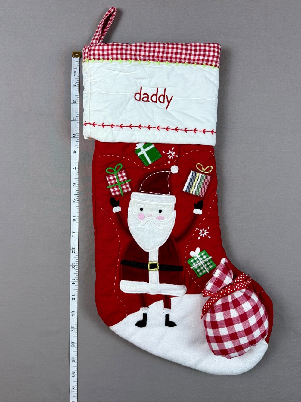 Pottery Barn Christmas Santa Daddy Stocking